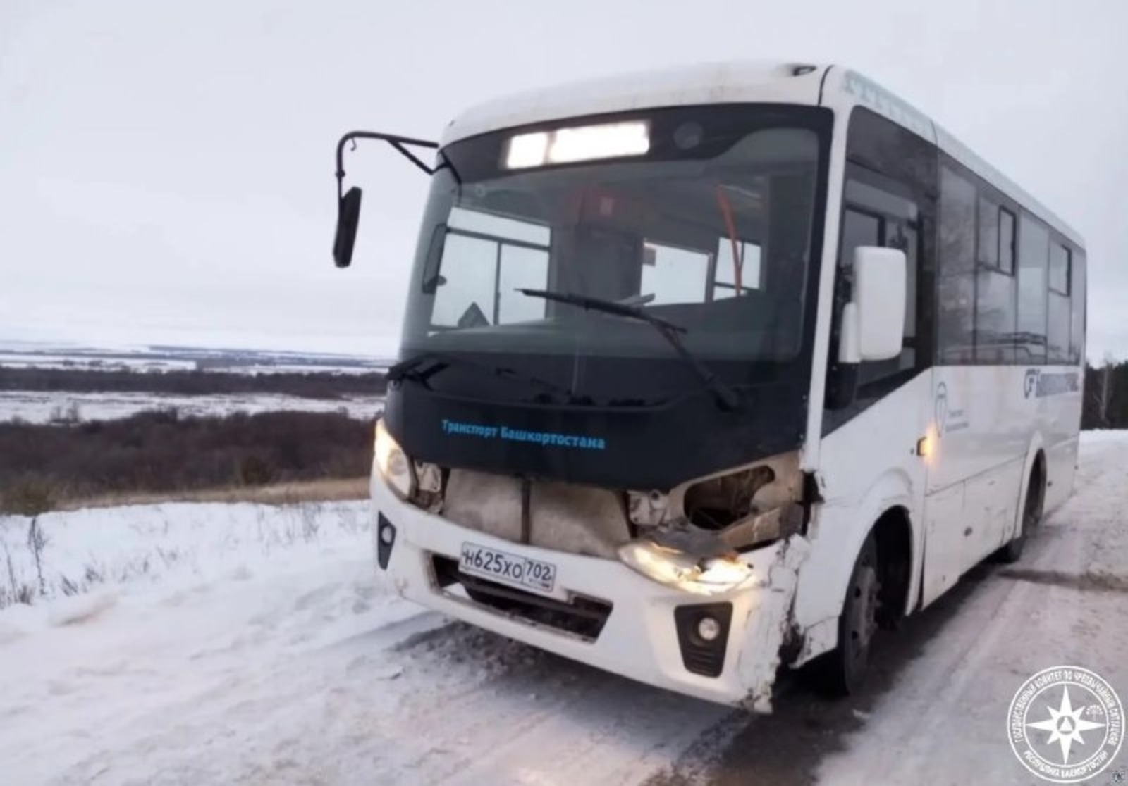 В Башкирии в ДТП попал автобус с 18 пассажирами