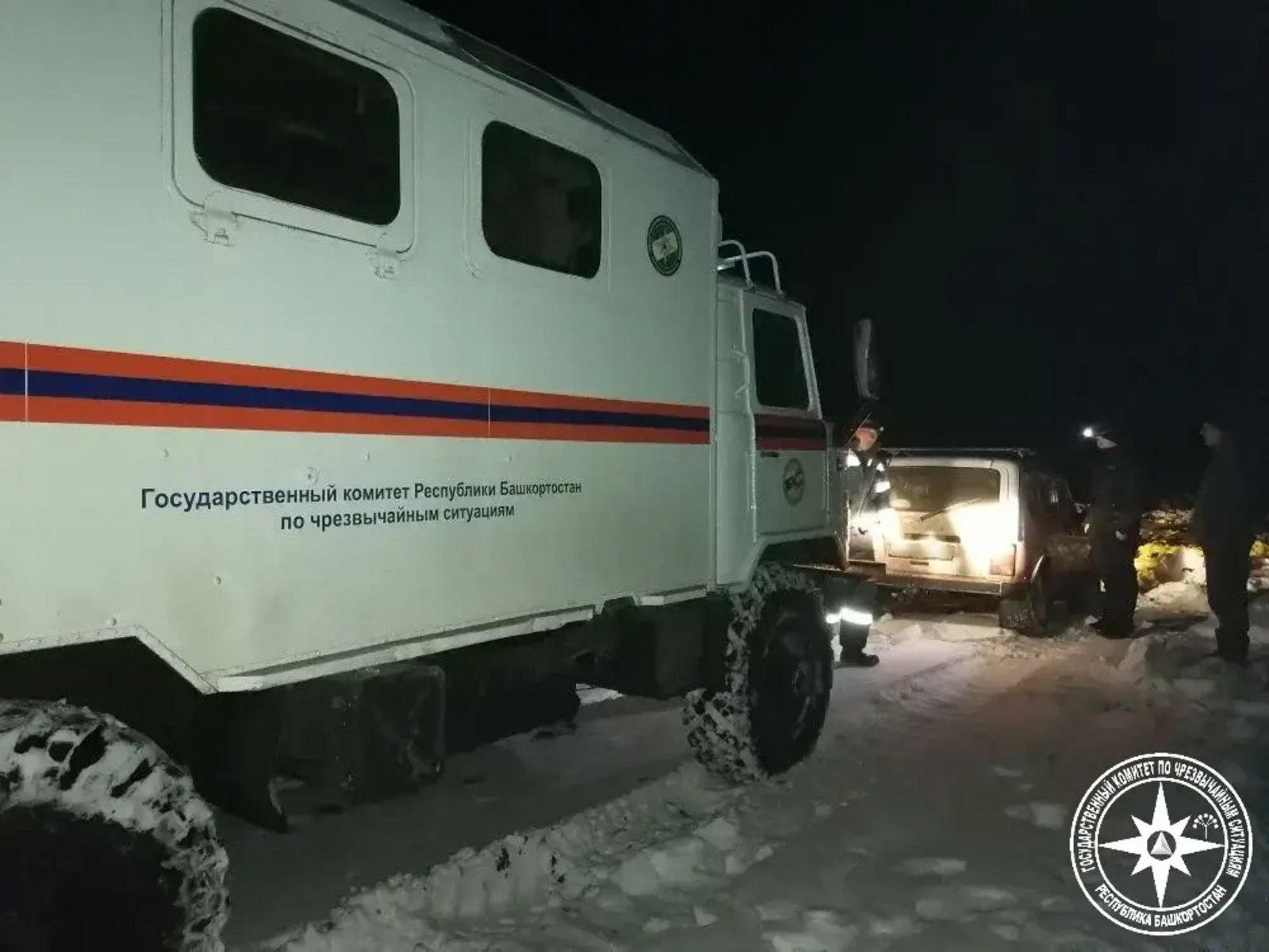 В Башкирии из-за ошибки навигатора два брата застряли ночью в снегу