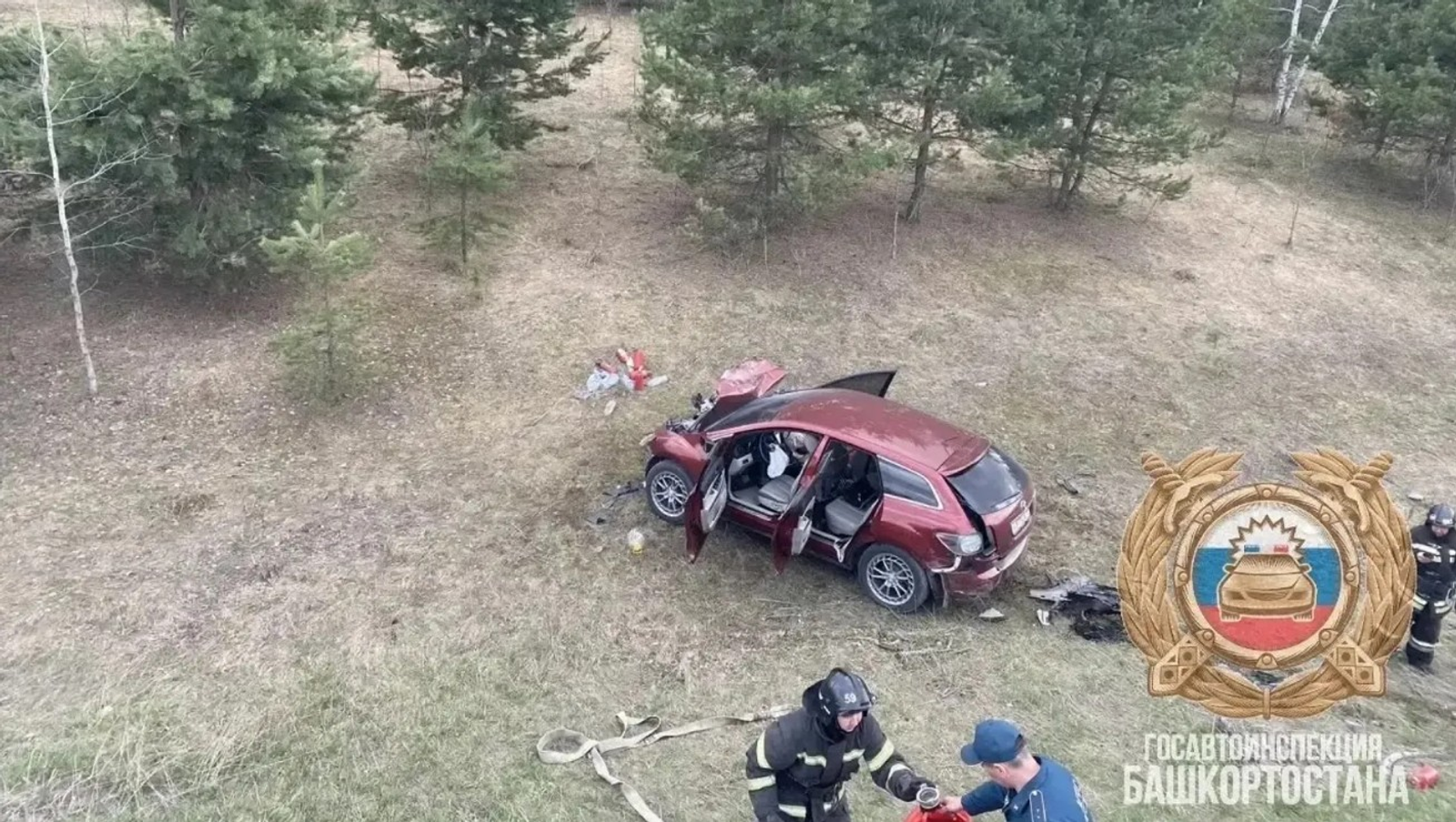 Четыре человека, в том числе двое детей пострадали в ДТП в Башкирии