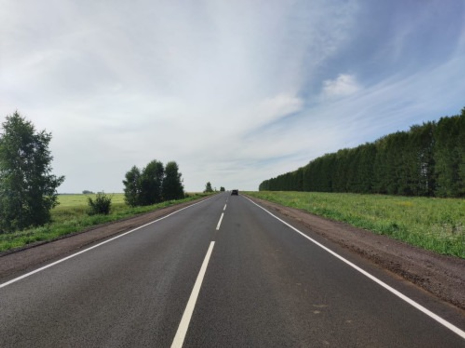 В Чекмагушевском районе Башкирии отремонтировали участок дороги