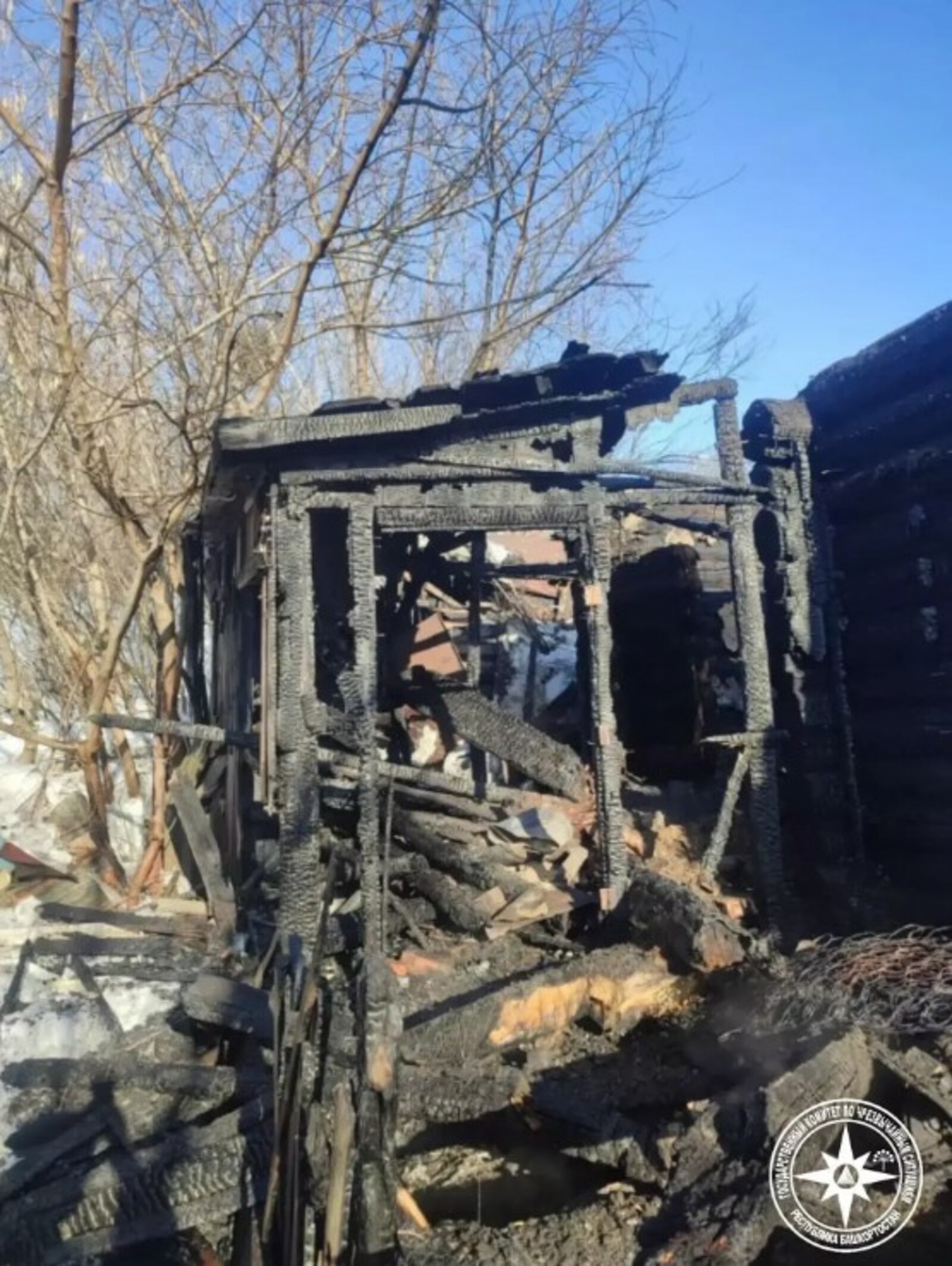 В Башкирии на пепелище нашли труп женщины