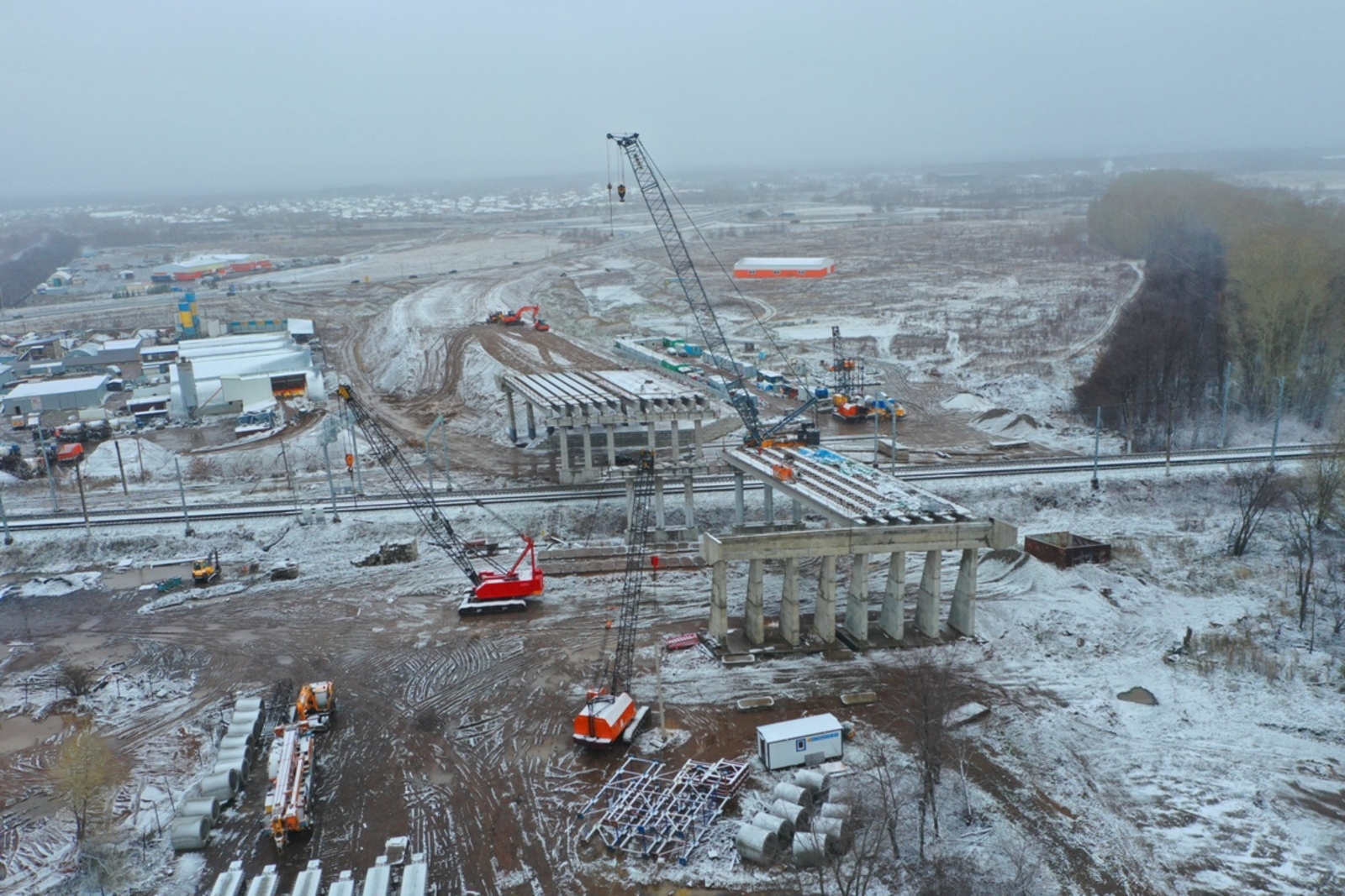 Республика Башкортостан: под Уфой четырехполосный путепровод через железную дорогу введут в эксплуатацию в 2023 году