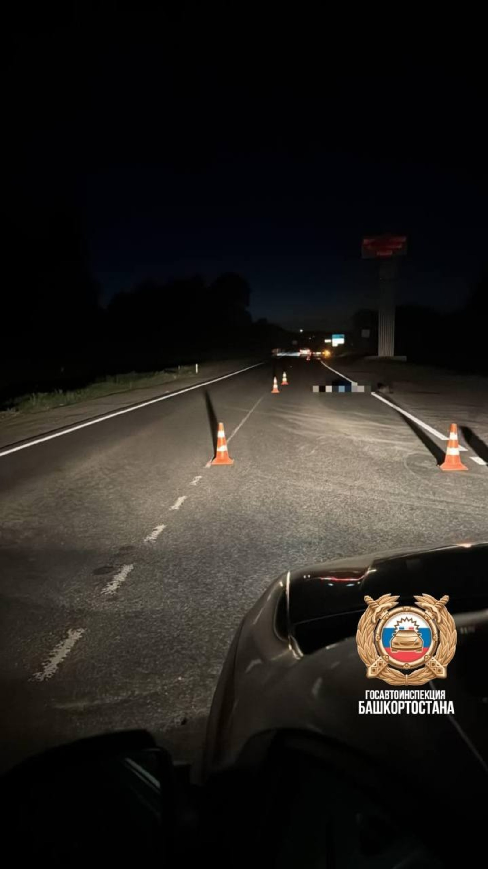 В Башкирии водитель на иномарке переехал лежавшего на дороге пешехода