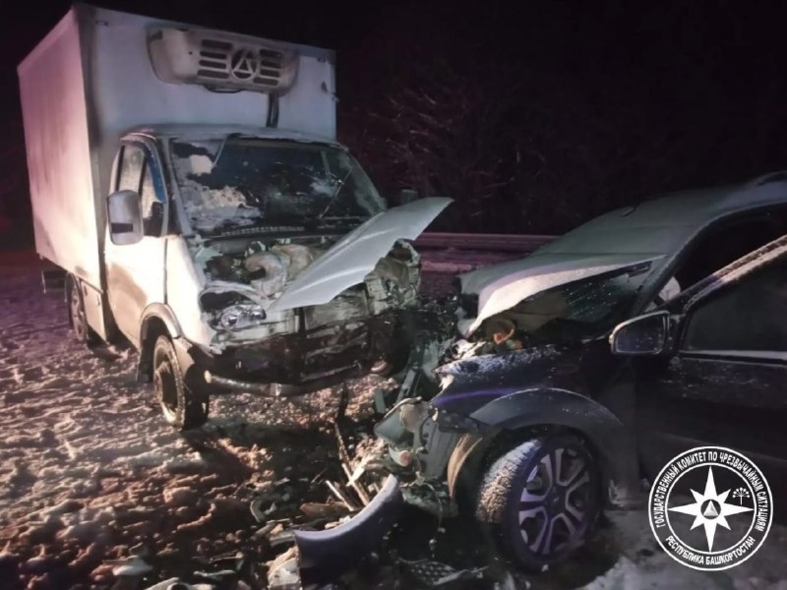 В Башкирии в лобовом ДТП пострадали три человека