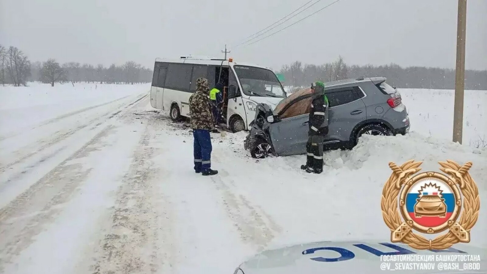 В Башкирии в ДТП с вахтовым автобусом погибла пассажирка «Чери Тигго 4»